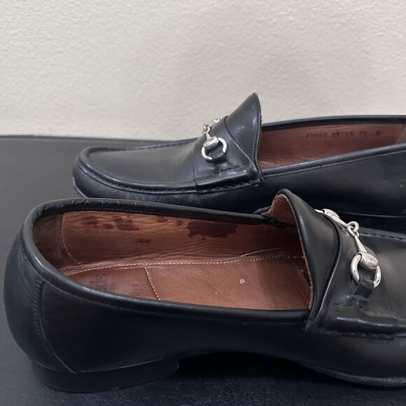 Allen Edmonds VERONA II Men\'s Italian Horsebit Loafers 12 D Black Dress READ main image 5